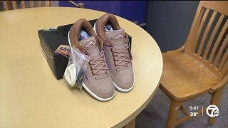 Pontiac Middle School students receive free Detroit-themed Air Jordans