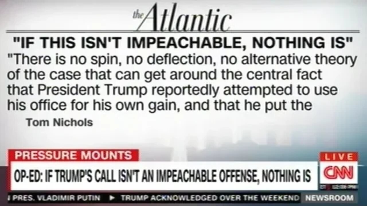 "IF THIS ISN'T IMPEACHABLE NOTHING IS!"
