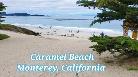 Caramel, Beach Monterey California walking tour