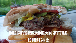 Mediterranean Style Burger | Making Food Up