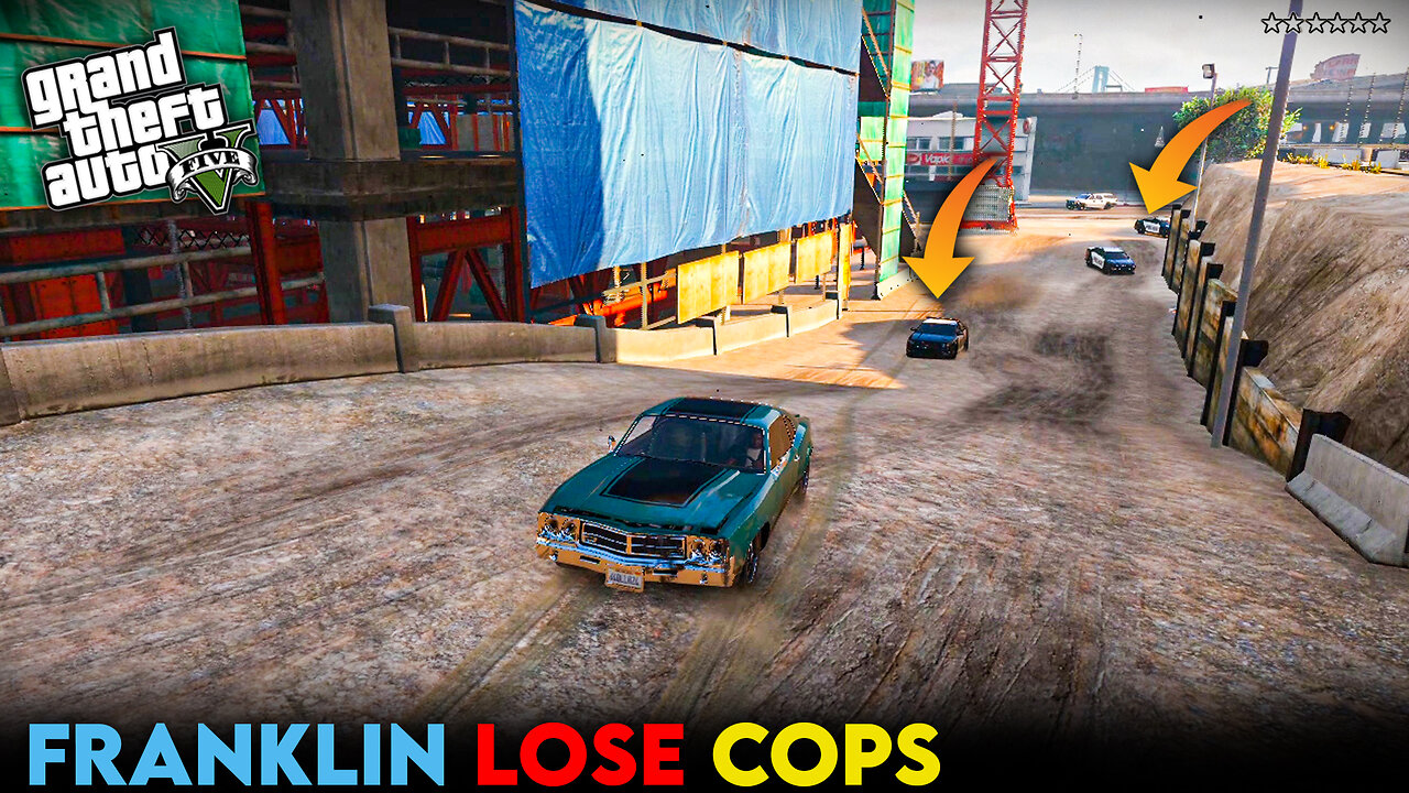 FRANKLIN LOSE COPS I GTAV GAMEPLAY