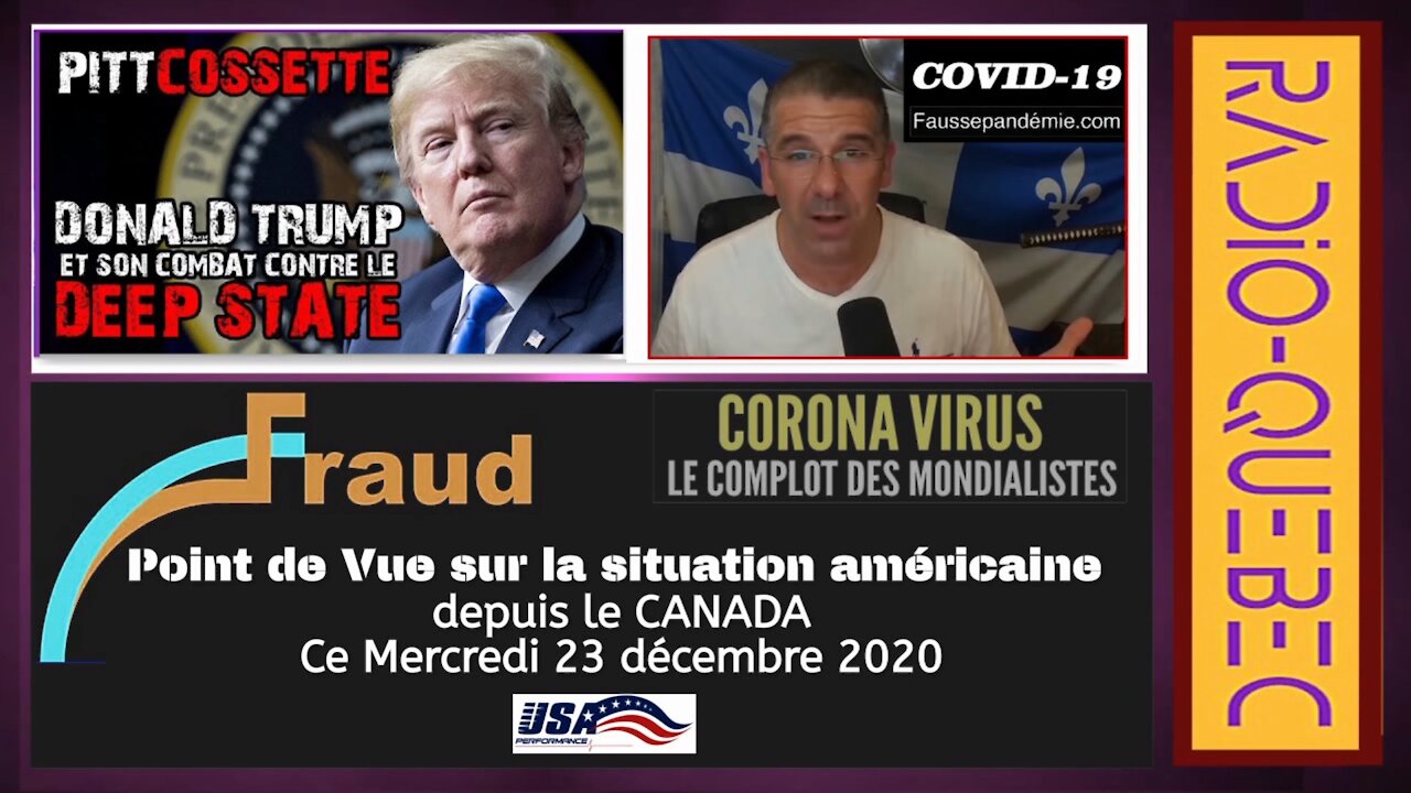 USA. Point de vue depuis le Canada "Radio Québec" 23.12.2020 Extraits (Hd 720)