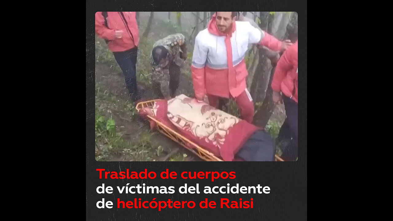 Transportan cuerpos de fallecidos en accidente de helicóptero que acabó con la vida de Ebrahim Raisi