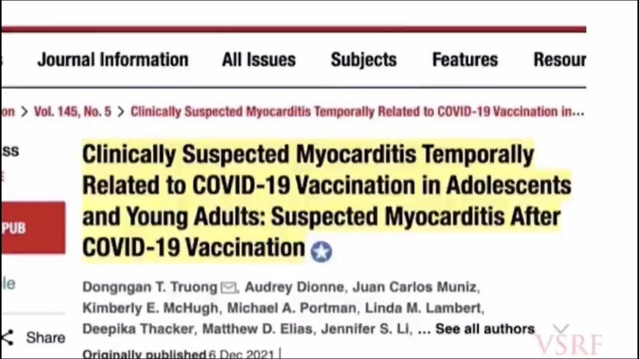 VAX, MYOCARDITIS, The Children!!!! Never Forget! 💉