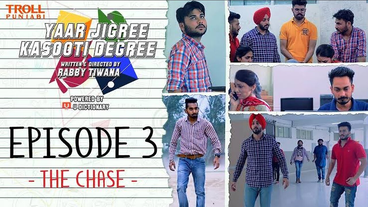 Yaar Jigree Kasooti Degree | Episode 3 - The Chase | Punjabi Web Series 2023 | Troll Punjabi