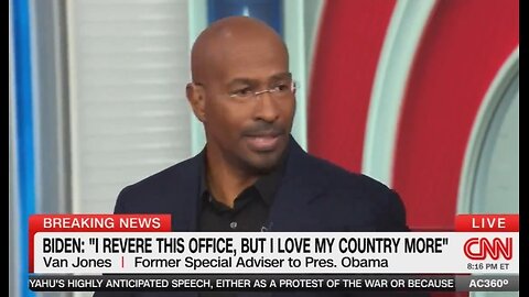 CNN's Van Jones Hold Back Tears Talking About Biden's Speech