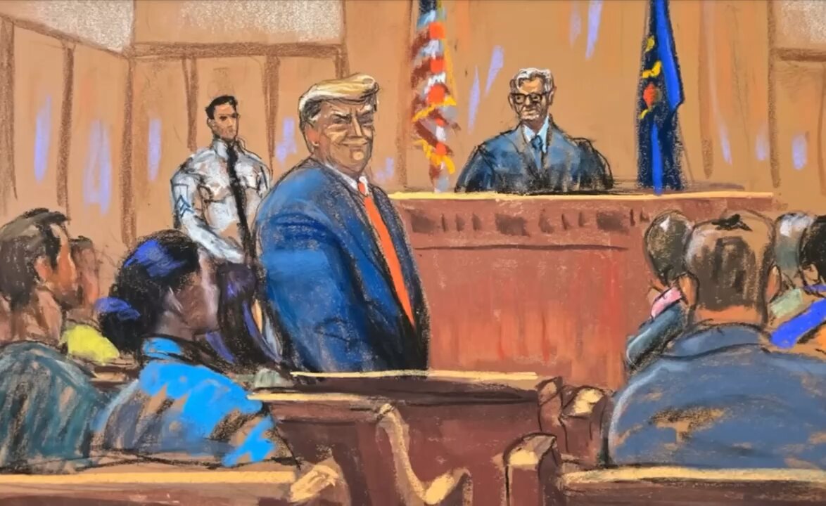 “That wasn’t me, it was you.” Trump denies farting in court.