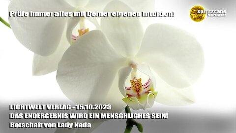 DAS ENDERGEBNIS WIRD EIN MENSCHLICHES SEIN! - Botschaft von Lady Nada ~ LWV