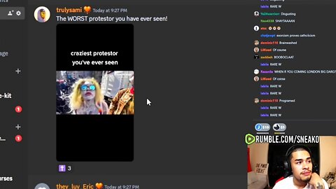 Sneako Reacts To An Leftist Protester. 😂