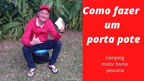 Como fazer um porta-pote caseiro baixo custo - #portapote #motorhome #viajar