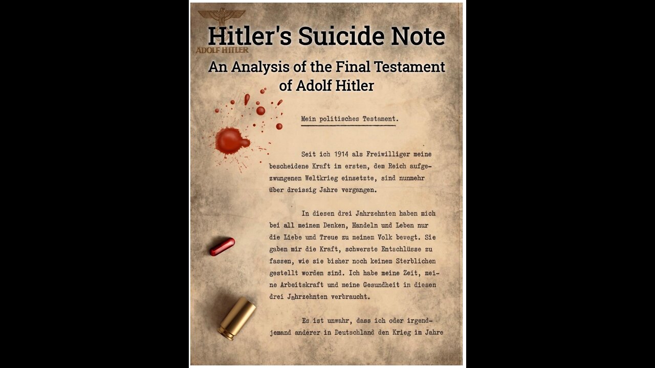 Mike King on Adolf Hitler's Suicide Note