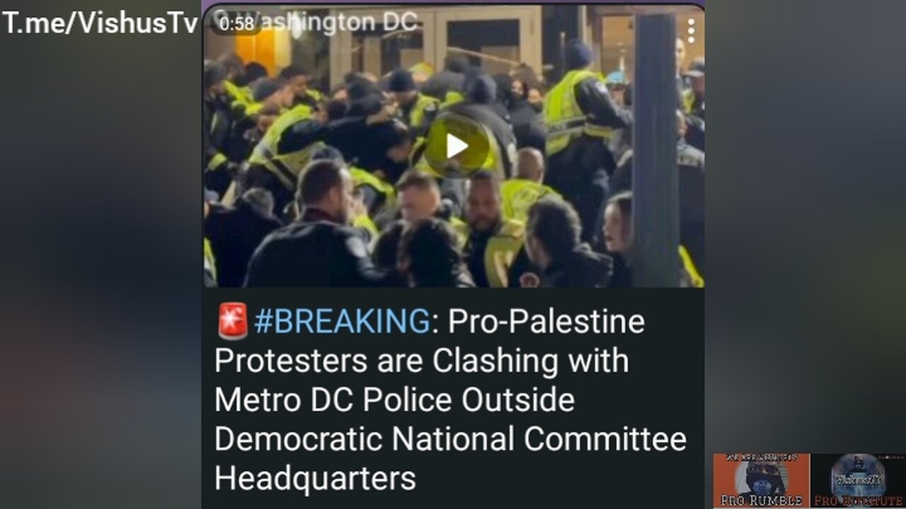 Pro-Palestinian Protesters Are Clashing With Metro DC... #VishusTv 📺