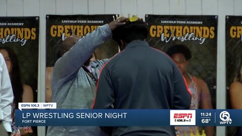 Lincoln Park wrestling senior night