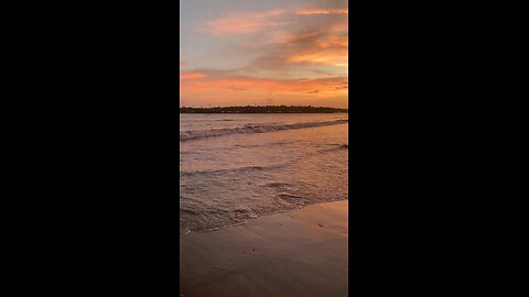 Evening beach view
