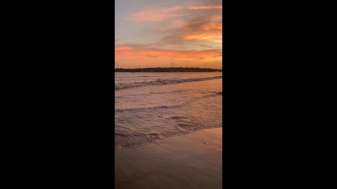 Evening beach view