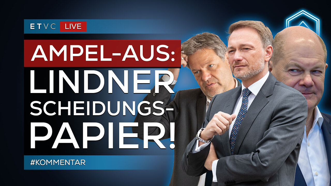 🟥 LIVE | LINDNER reicht die Ampel-SCHEIDUNGS-Papiere ein! | #KOMMENTAR