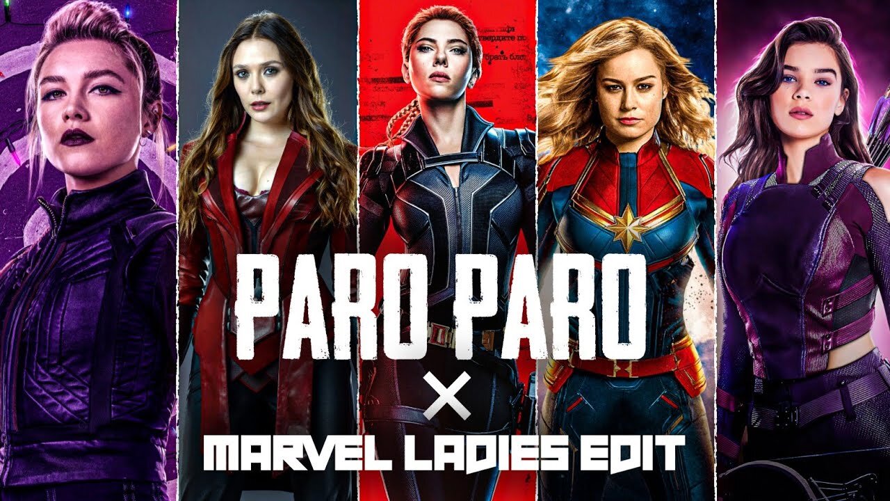 NEJ PARO X MARVEL LADIES [EDIT]🥵🔥| 4K | paro x marvel | #marvelxparo #shorts