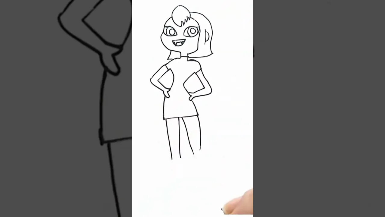 How to draw and paint Mavis from Hotel Transylvania