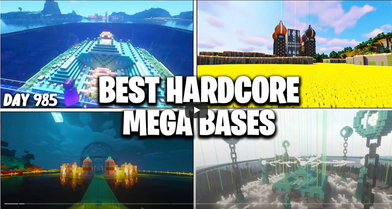 BEST Hardcore MEGA BASES in Minecraft! (BEST Hardcore Worlds)