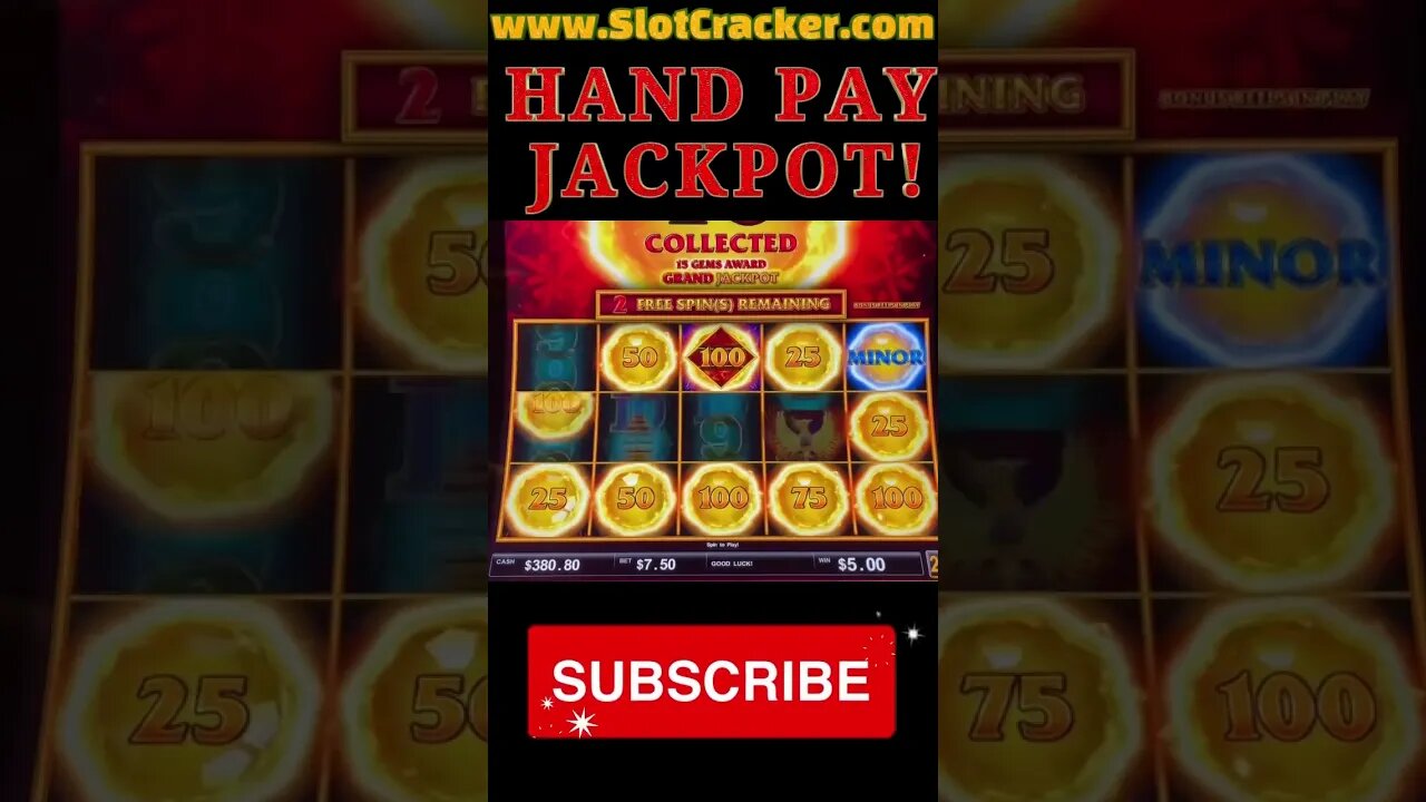 💥Jackpot! Hand-Pay!💥 #casino #bigwin #slotfamily #gambling #slots #highlimit #handpay #slotmachine