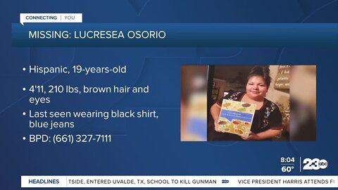 MISSING: Lucresea Osorio, 19