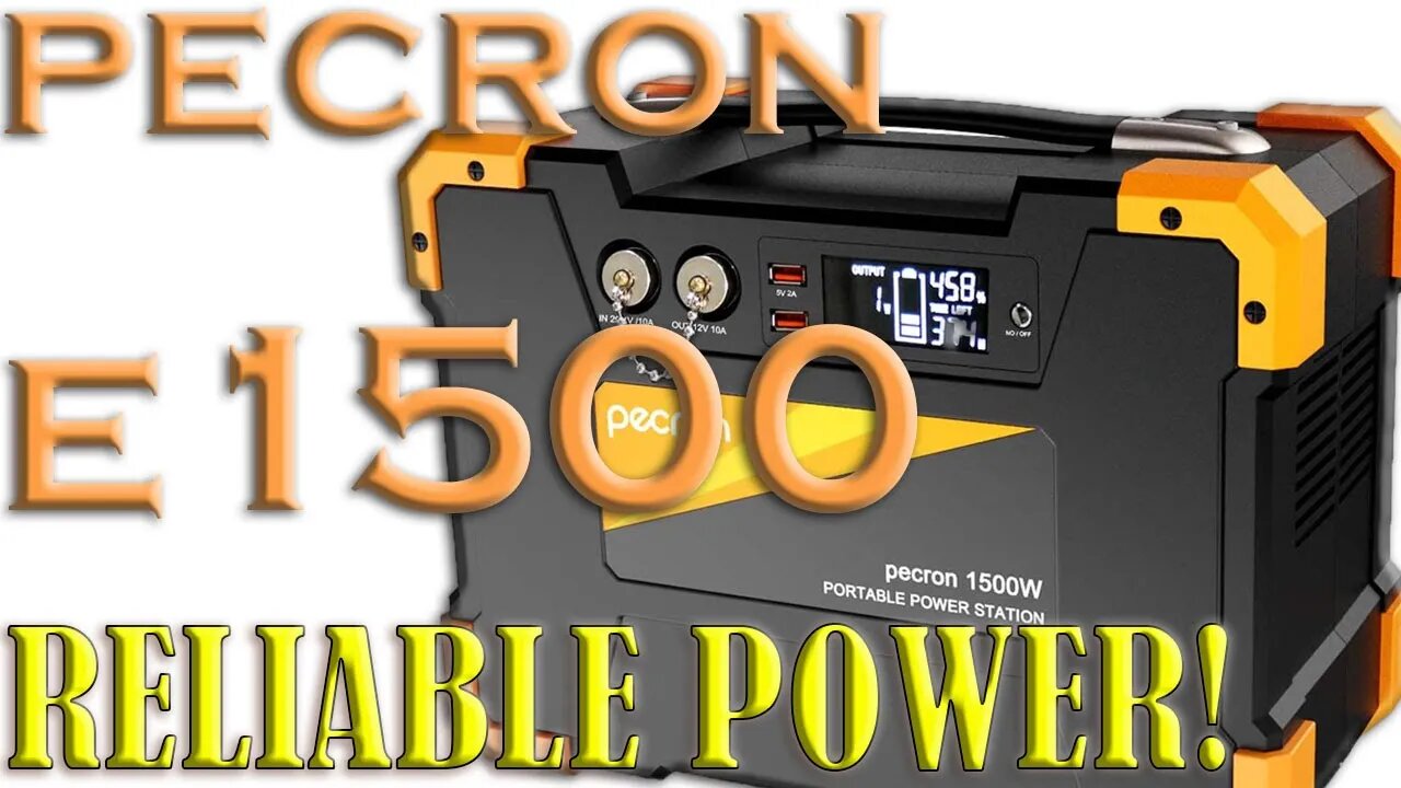 Pecron E1500 Portable Power Station 1500W Solar Generator 1512Wh Lithium Battery Review