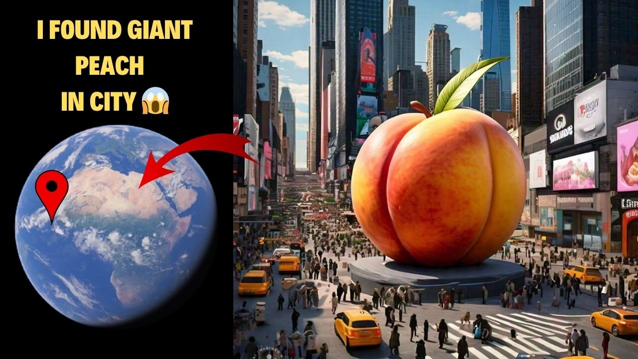 i found giant peach 🍑 on google maps