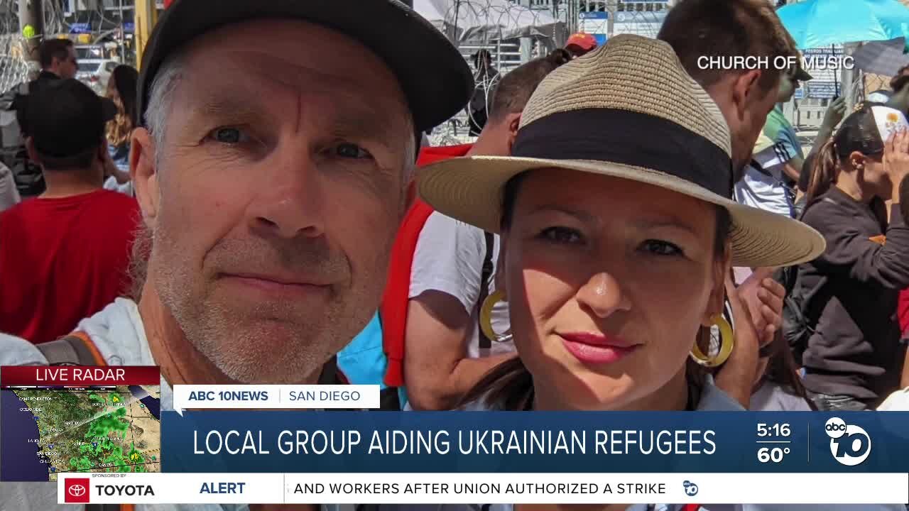 La Jolla group aiding Ukrainian refugees at US-Mexico border