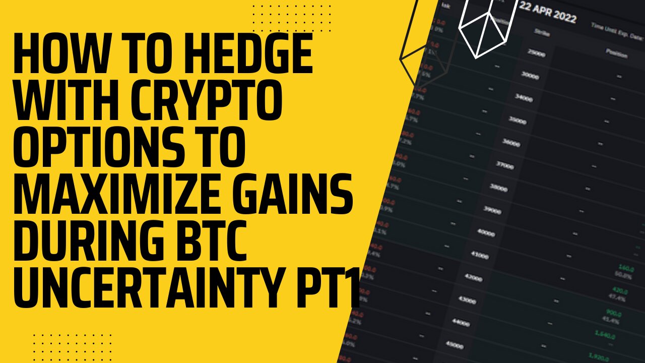 How to Hedge with Crypto Options to Maximize Gains During BTC Uncertainty Pt1
