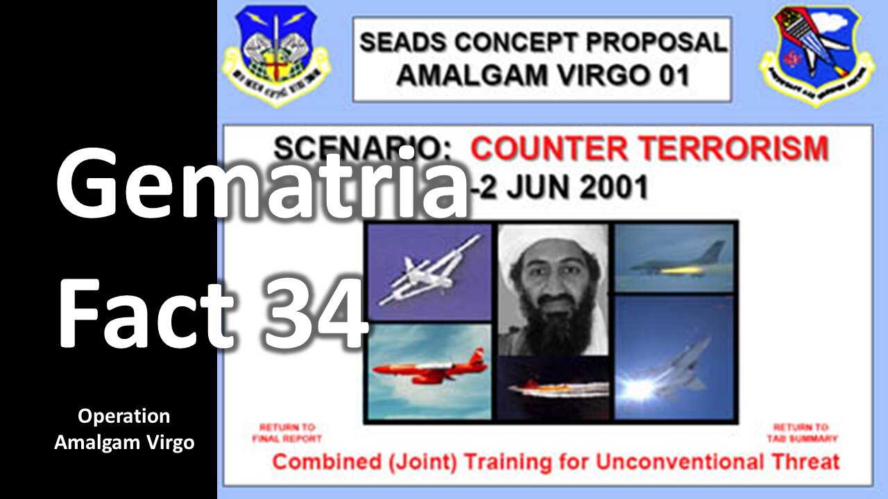 Gematria Fact 34 - Operation Amalgam Virgo