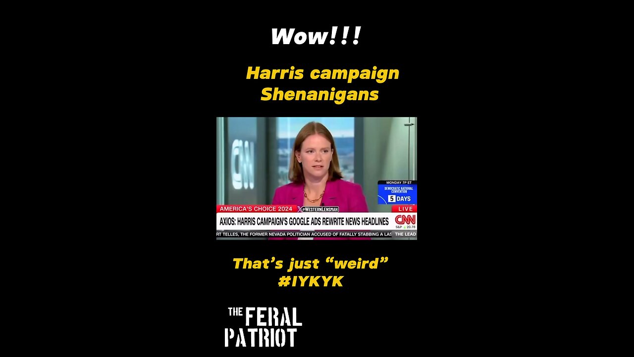 Wow! Harris Campaign Shenanigans