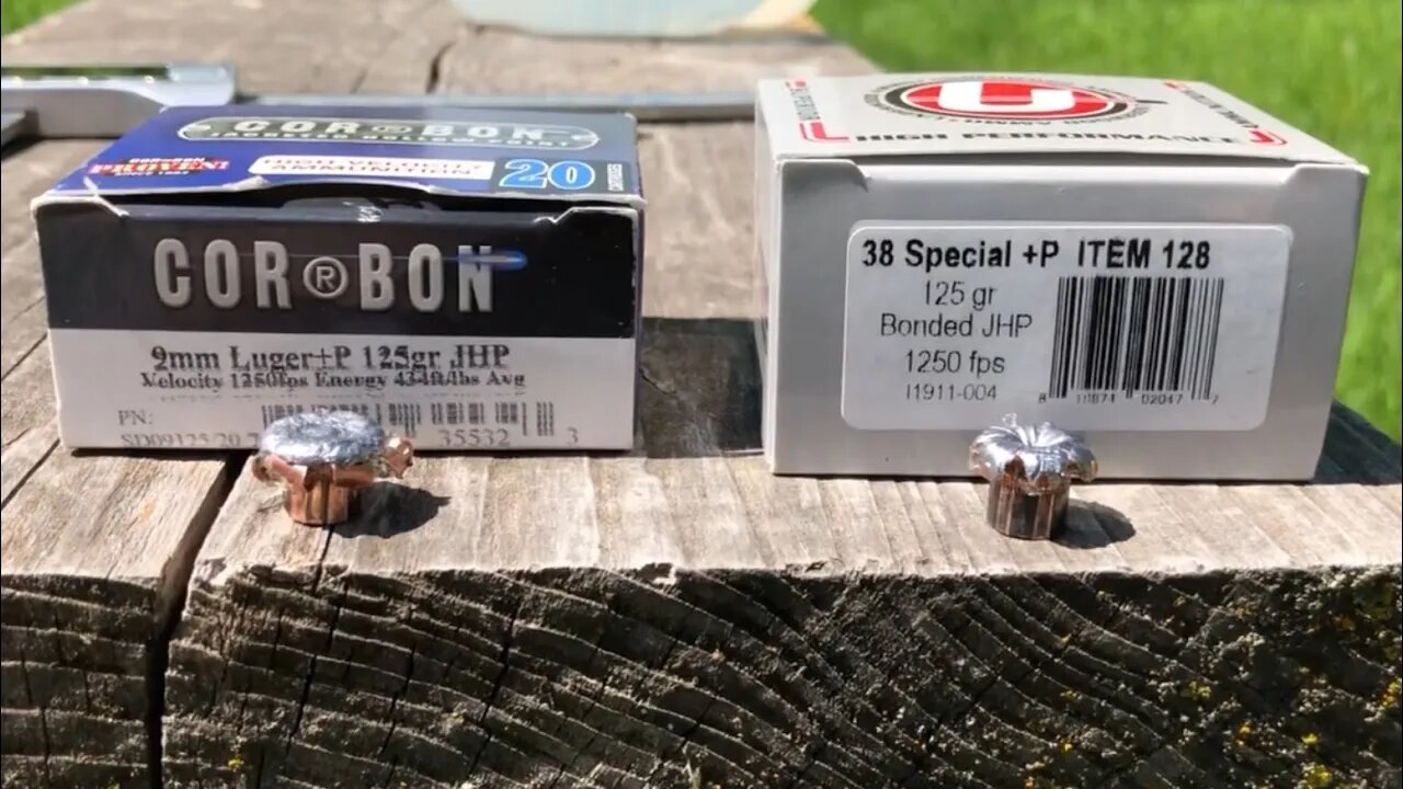 Cor Bon 125 gr 9mm +P vs Underwood 125 gr 38 Special +P in short barrel guns: Taurus GX4 & Ruger LCR