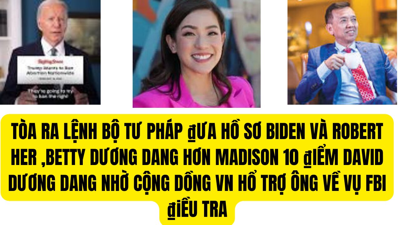 Tin Tổng Hợp 24/6/2024 Tòa Ra Lện Bộ Tư Pháp ₫ưa Bâng Ghi Âm Biden Và Robert Her.