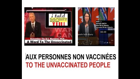 (Fran _ Eng) Cheers to the NON VACCINATED _ Bravo aux NON VACCINÉS