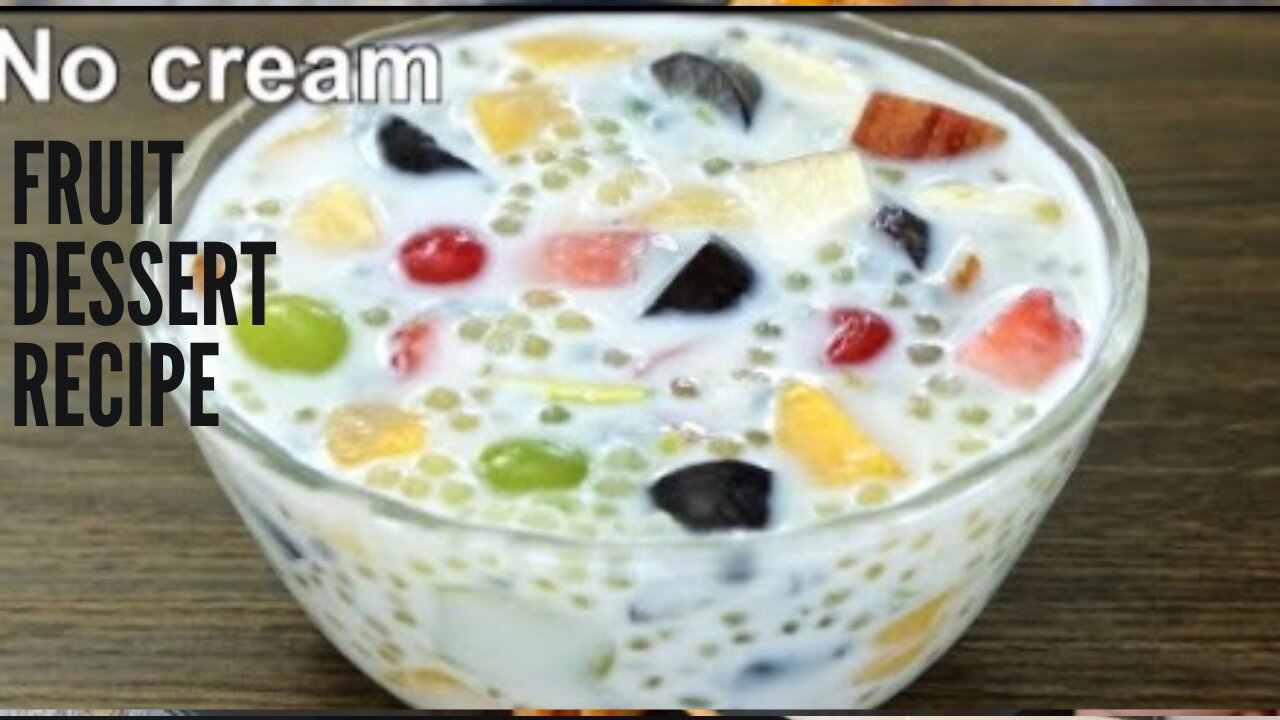 Easy Sago dessert | Fruit Dessert Recipe