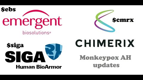 $CMRX $EBS $SIGA Monkeypox update, moving in AH. USA to go hard on doses. Get your arm ready