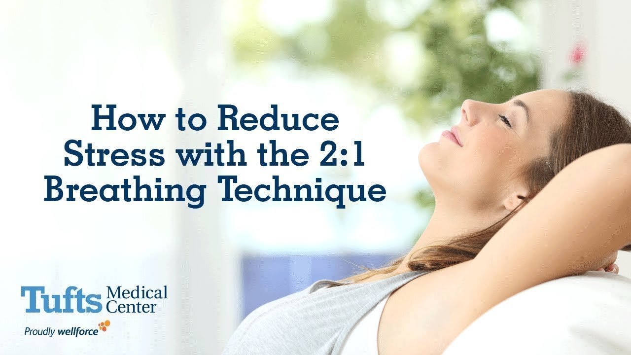 How to reduce stress with the 2-1 breathing technique