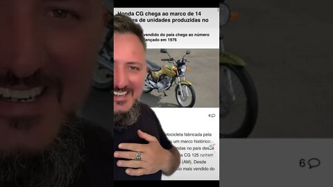 Honda CG chega a marca de 14 milhões de motos de plástico produzidas, é pra rir ou chorar?