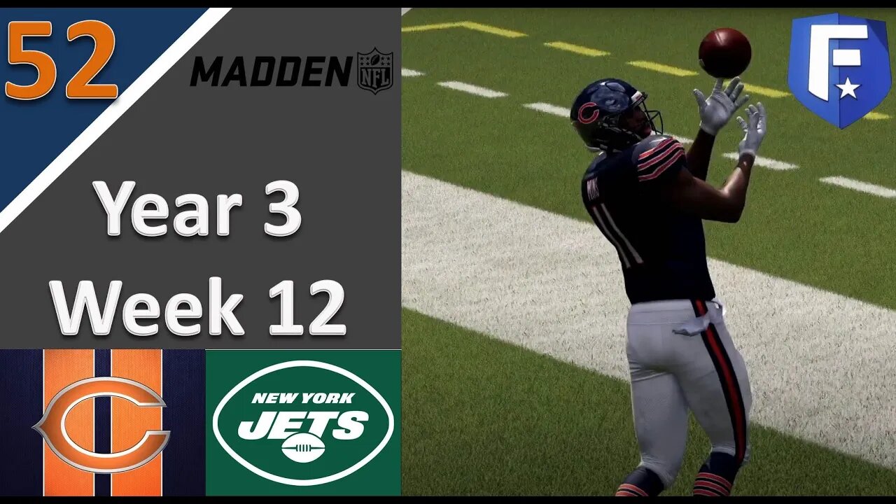 #52 Denzel Mims Revenge Game l Madden 21 Chicago Bears Franchise