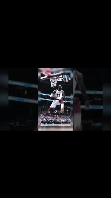 LeBron stops the dunk mid-air 😬 #shorts