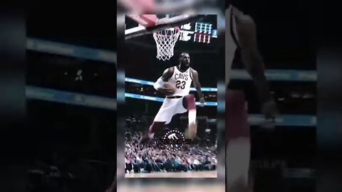 LeBron stops the dunk mid-air 😬 #shorts