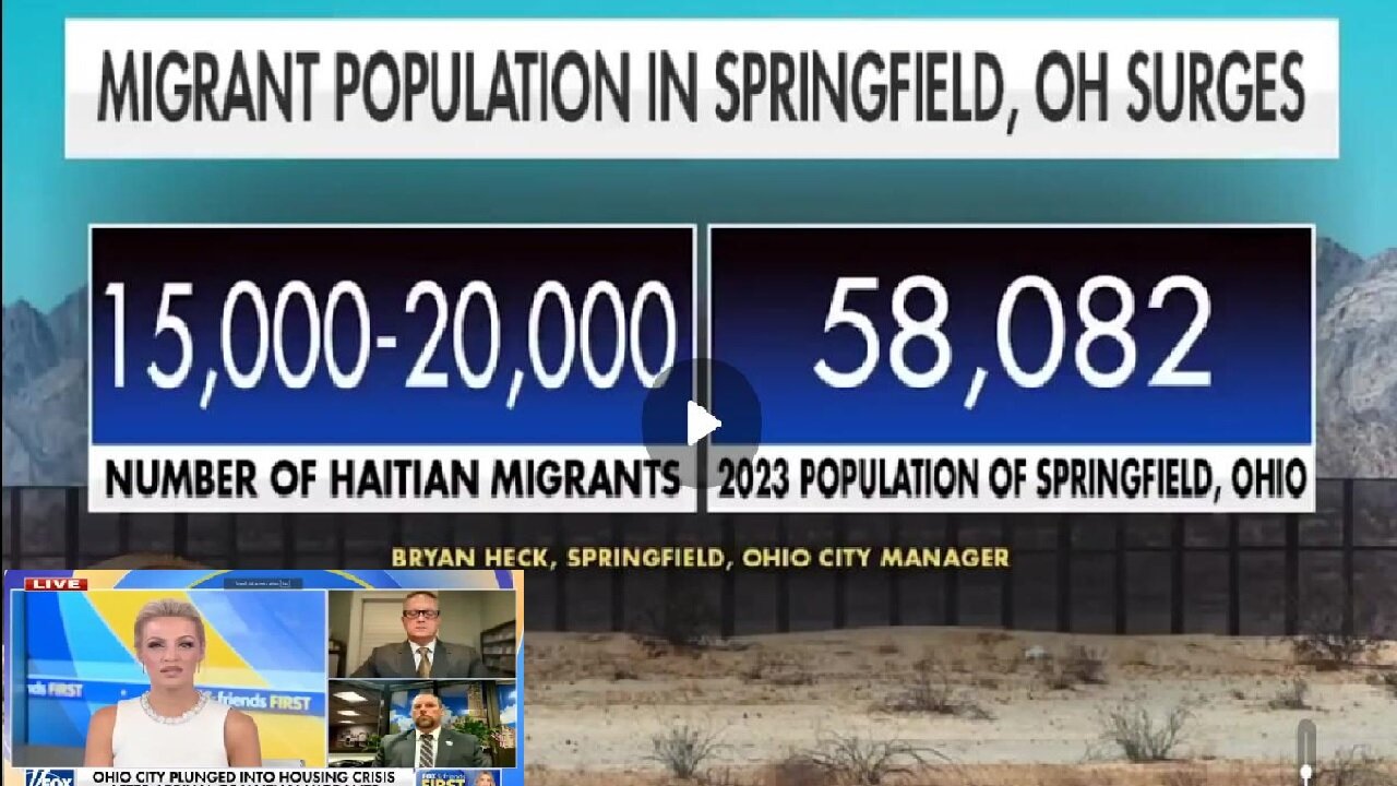 🚨20,000 HAITIANS Flood Springfield, Ohio a town of 58,082: Mayor says city has been conquered!