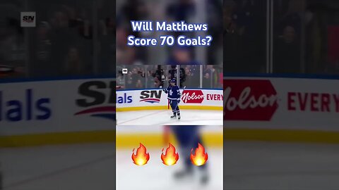 Will Auston Matthews score 70 GOALS?? #nhl #austonmatthews #torontomapleleafs #mapleleafs #shorts