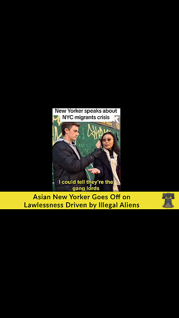 Asian New Yorker Goes Off on Lawlessness Driven by Illegal Aliens