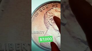 1989 Penny sold for $7,000 at auction! #coins #money