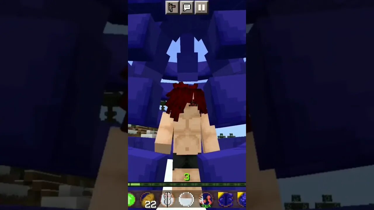 Naruto no minecraft 🔥🔥🔥🔥🔥🔥🔥😱😱😱😱😱😱#naruto #minecraft #anime #shorts #fypシ