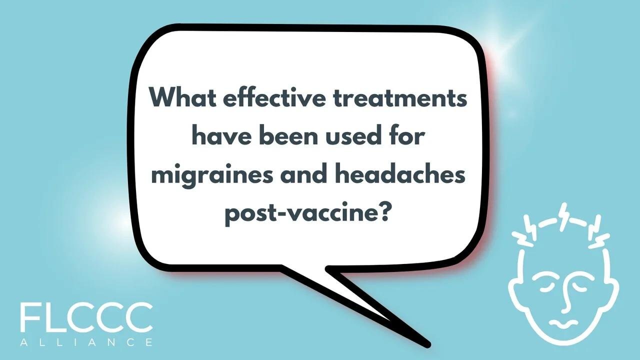 What effective treatments have been used for migraines and headaches post-vaccine?