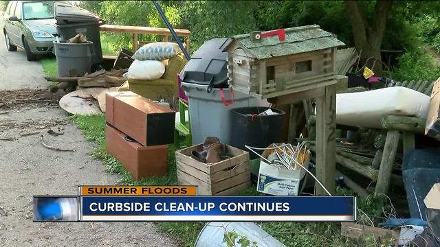 Curbside cleanup continues in Burlington