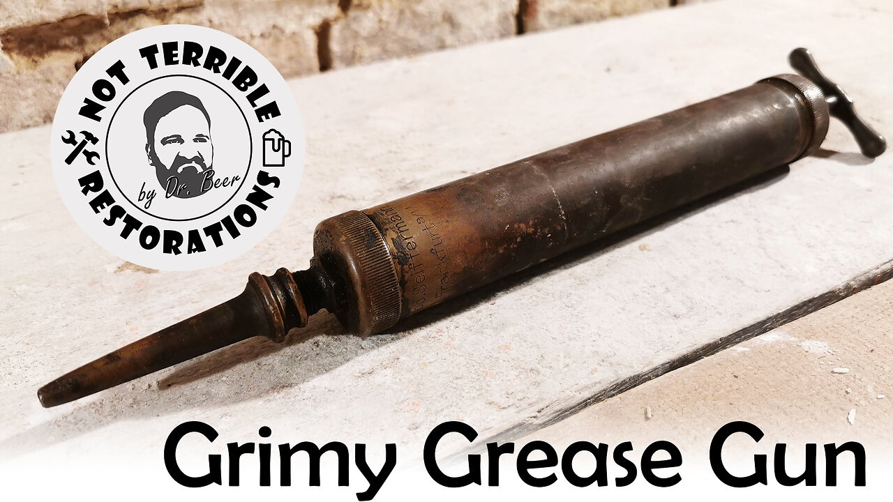 BEAUTIFUL Brass Grease Gun Restoration