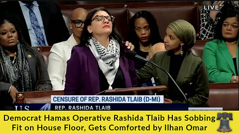 Democrat Hamas Operative Rashida Tlaib Has Sobbing Fit on House Floor, Gets Comforted by Ilhan Omar